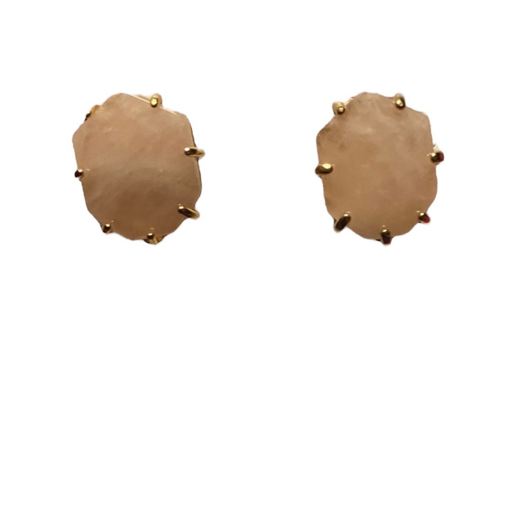 Kendra Scott Morgan Stud Earrings Rose Quartz Excellent Condition. Worn once!